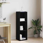 vidaXL Bokhylla svart ek 36x30x114 cm konstruerat trä