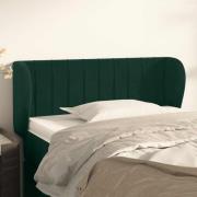 vidaXL Sänggavel med kanter mörkgrön 83x23x78/88 cm sammet