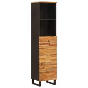 vidaXL Badrumsskåp Artisan Ek 38 x 33 x 160 cm Massivt mangoträ