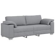 vidaXL Soffa Ljusgrå 219 x 77 x 82 cm tyg