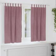 vidaXL Mörkläggningsgardiner 2 pcs Mörkrosa 140 x 175 cm Sammet