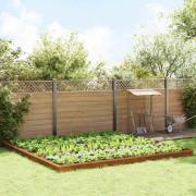 vidaXL Snigelstaket 20 pcs Rostig Väderbeständig stål