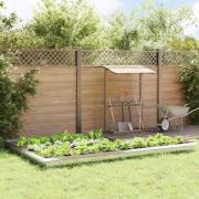 vidaXL Snigelstaket 16 pcs Silver Rostfritt stål