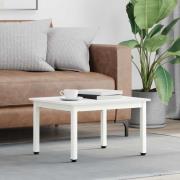 vidaXL Kaffeebord Vit 60 x 50 x 36 cm Massiv furu