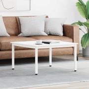 vidaXL Kaffeebord Vit 80 x 80 x 45 cm Massiv furu