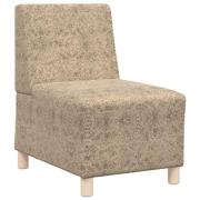 vidaXL | Soffstol | med kudde Ljusgrå 55 x 74 x 82 cm Faux mockaläder