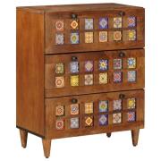 vidaXL Sideboard Valnöt 60 x 33,5 x 75 cm Massivt mangoträ