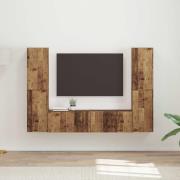 vidaXL 3 pcs Gammalt trä