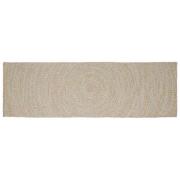 vidaXL Matta Naturlig och vit 80 x 300 cm Jute