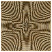 vidaXL Matta Naturlig och svart 160 x 160 cm Jute