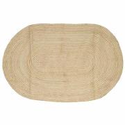 vidaXL Matta Naturlig och vit 205 x 305 cm Jute