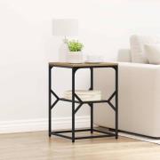 vidaXL Sidobord Artisan Ek 41 x 40 x 60 cm Konstruerat trä och stål