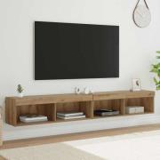 vidaXL TV-bänkset 2 pcs Artisan Ek 100 x 30 x 30 cm Konstruerat trä