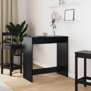 vidaXL Barbord Svart Ek 102 x 50 x 103,5 cm Konstruerat trä