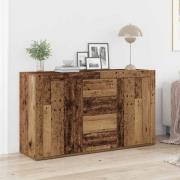 vidaXL Sideboard med låda Gammalt trä 120 x 36 x 69 cm Konstruerat trä