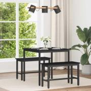 vidaXL Matbord 80 x 80 x 75 cm METALL