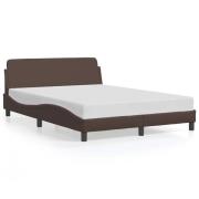 vidaXL Bed Frame "Dover" Brown 120x200 cm Faux Leather