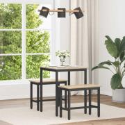 vidaXL Matbord 60 x 60 x 75 cm METALL