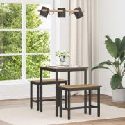 vidaXL Matbord METALL