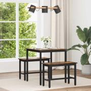 vidaXL Matbord 70 x 70 x 75 cm METALL