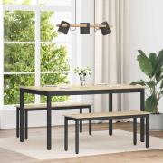 vidaXL Matbord 150 x 78 x 75 cm METALL