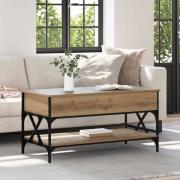 vidaXL Kaffeebord Artisan Ek 100 x 50 x 50 cm Konstruerat trä