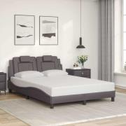 vidaXL Bed Frame "Viana" without Mattress Grey 140x200 cm Faux Leather