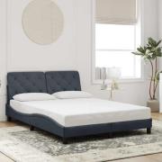 vidaXL Bed Frame without Mattress Dark Grey 140x200 cm Velvet