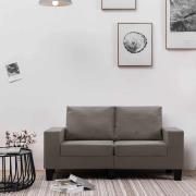 vidaXL Soffa Taupe 2-sitsiga tyg