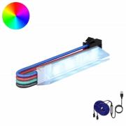 vidaXL LED Band 4 pcs Svart och multicolor 150 cm Koppar och plast