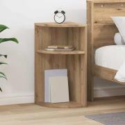 vidaXL Sidobord Artisan Ek 29,6 x 29,6 x 60 cm Konstruerat trä