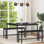 vidaXL Matbord 110 x 110 x 75 cm METALL