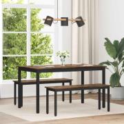 vidaXL Matbord 140 x 80 x 75 cm METALL