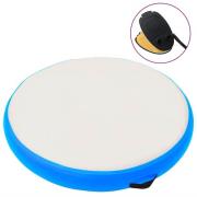 vidaXL Uppblåsbar gymnastikmatta med pump 100x100x15 cm PVC blå