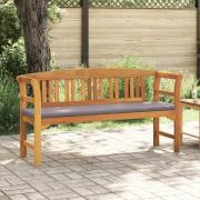 vidaXL bänk med kudde Naturlig Olja Ytbehandling 157 x 46 x 82,5 cm