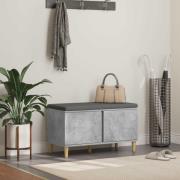 vidaXL Hallbänk BetongGrå 80 x 38 x 46 cm Konstruerat Trä och Tyg