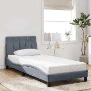 vidaXL Bed Frame without Mattress "Hanko" Dark Grey 80x200 cm Velvet