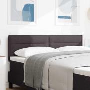 vidaXL LED huvuddyna med LED -remsljus Mörkbrun 160 cm Polyester