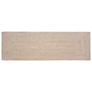 vidaXL Områdesmattor Naturlig och vit 80 x 300 cm Jute