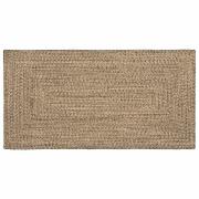 vidaXL Områdesmattor Rektangulär Naturlig och svart 100 x 200 cm Jute