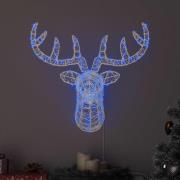 vidaXL Renhuvud med 140 LED-lampor Blå 68 x 36,5 x 62,5 cm Akryl