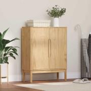 vidaXL Sideboard FLORO Vaxbrun 70 x 30 x 70,5 cm Massiv furu