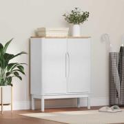 vidaXL Sideboard Vit 70 x 30 x 70,5 cm Massiv furu