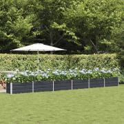 vidaXL Planteringskärl Antracit 580 x 50 x 45 cm Galvaniserat Stål