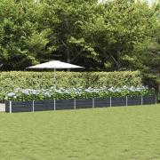 vidaXL Planteringskärl Antracit 480 x 50 x 45 cm Galvaniserat Stål