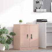 vidaXL Förvaringsskåp Rosa 60 x 40 x 70 cm Stål