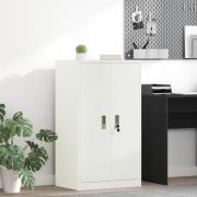 vidaXL Förvaringsskåp Vit 60 x 40 x 105 cm Stål