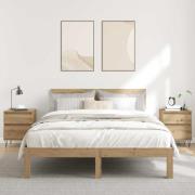 vidaXL Sängbord 2 st artisan ek 40x35x50 cm konstruerat trä