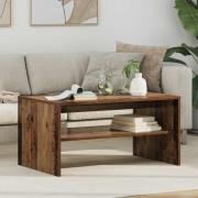 vidaXL Kaffeebord Gammalt trä 80 x 50 x 40 cm Konstruerat trä