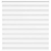 vidaXL Rullgardin zebra vit 150x100 cm tyg bredd 145,9 cm polyester